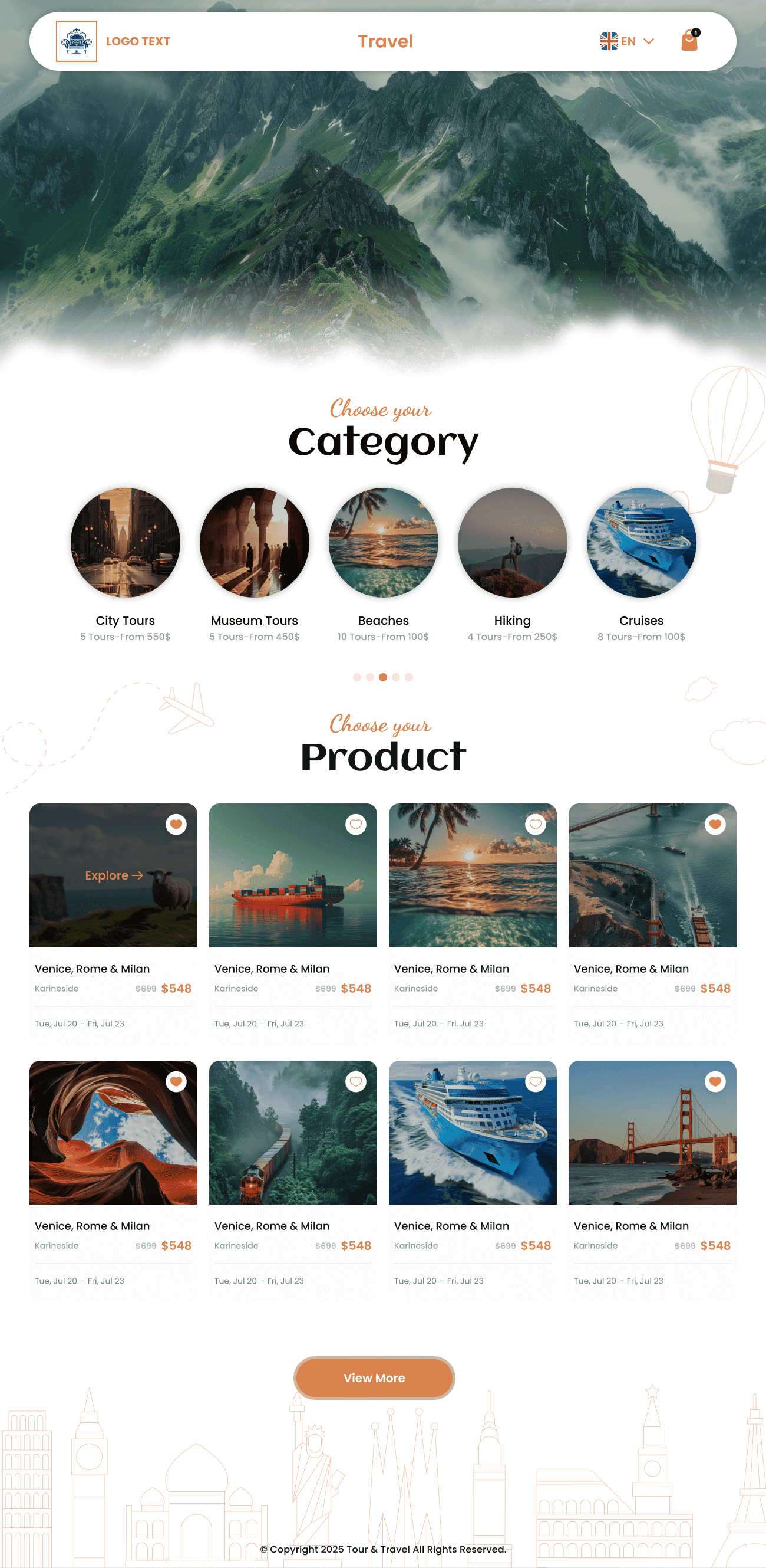 Travel WhatsApp Store Template