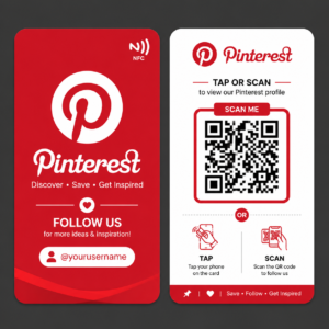 Premium NFC Pinterest Card