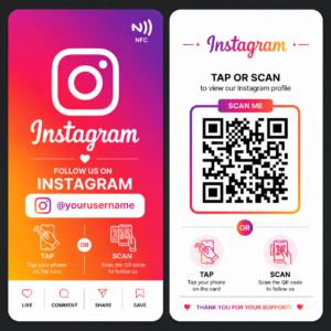 Premium NFC Instagram Card