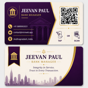 Premium NFC Bank Manager Card